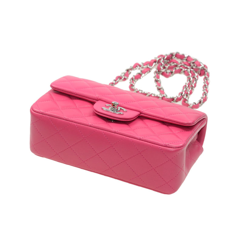 Chanel Mini Flap bag pink lambskin A69900 Y01480 0B339 - Photo-3