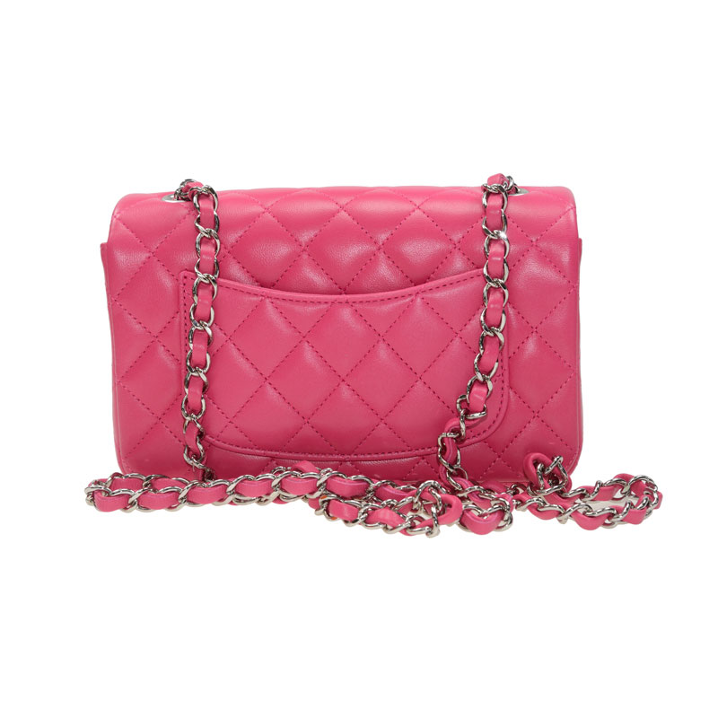 Chanel Mini Flap bag pink lambskin A69900 Y01480 0B339 - Photo-4