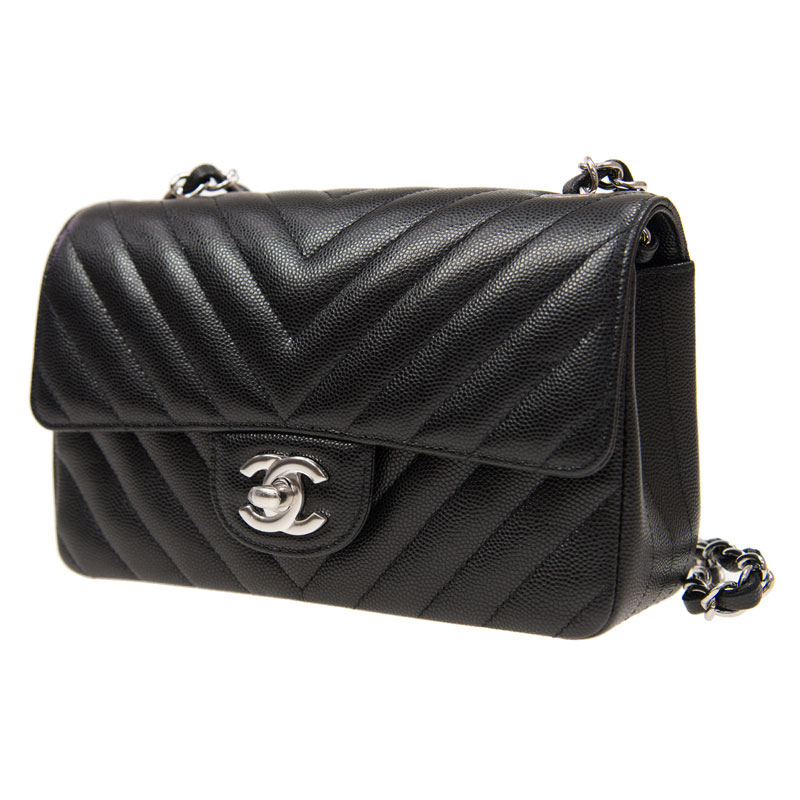 Chanel Classic Mini Chevron Flap bag A69900 Y10852 94305 - Photo-4