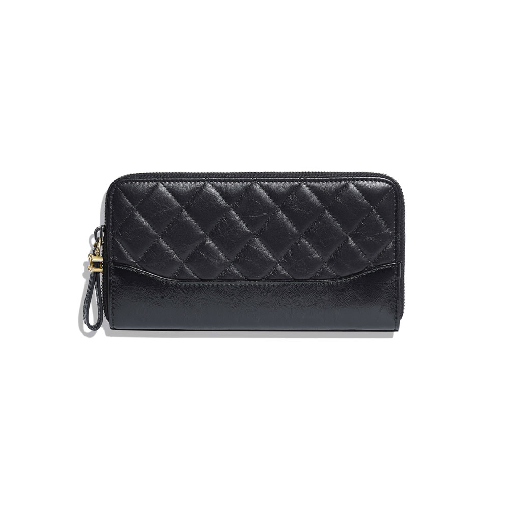 Chanel Aged Calfskin Zipped Wallet A84388 Y61477 94305