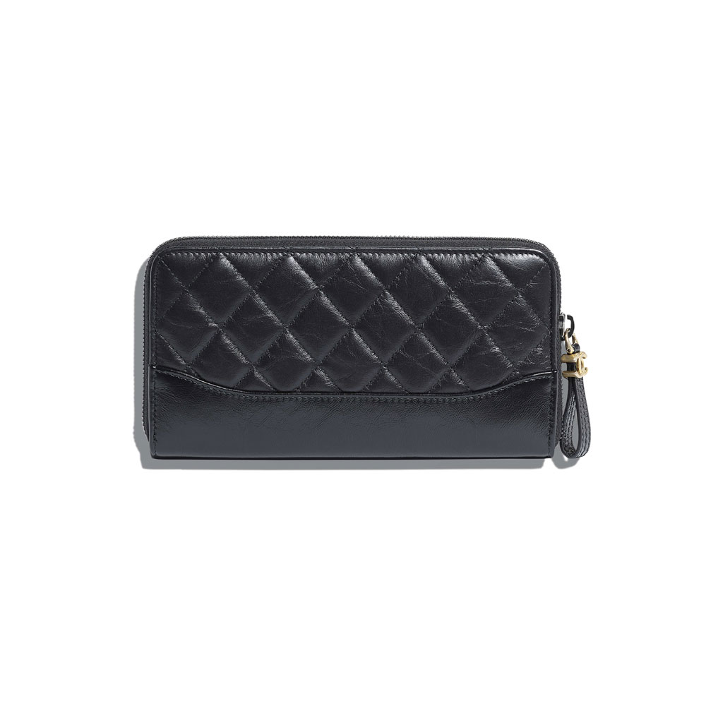 Chanel Aged Calfskin Zipped Wallet A84388 Y61477 94305 - Photo-2