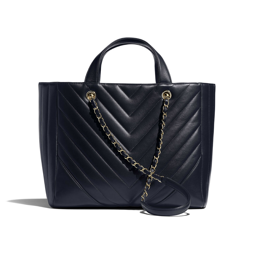 Chanel Black Large Shopping Bag A91643 Y82255 94305 - Photo-2
