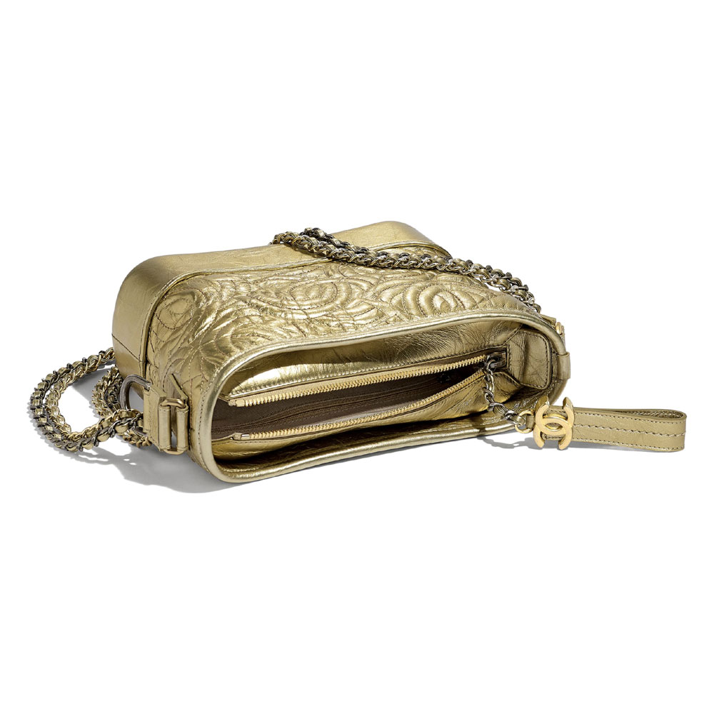 Chanel Calfskin Gold ChanelS Gabrielle Small Hobo Bag A91810 B00906 N4826 - Photo-3