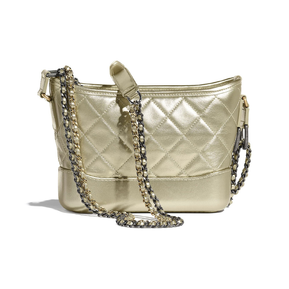 Chanel Gold ChanelS Gabrielle Small Hobo Bag A91810 B04437 N9473 - Photo-2