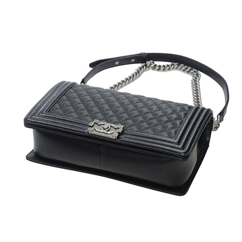 Boy Chanel Quilted flap Caviar bag A92193 Y61169 94305 - Photo-4