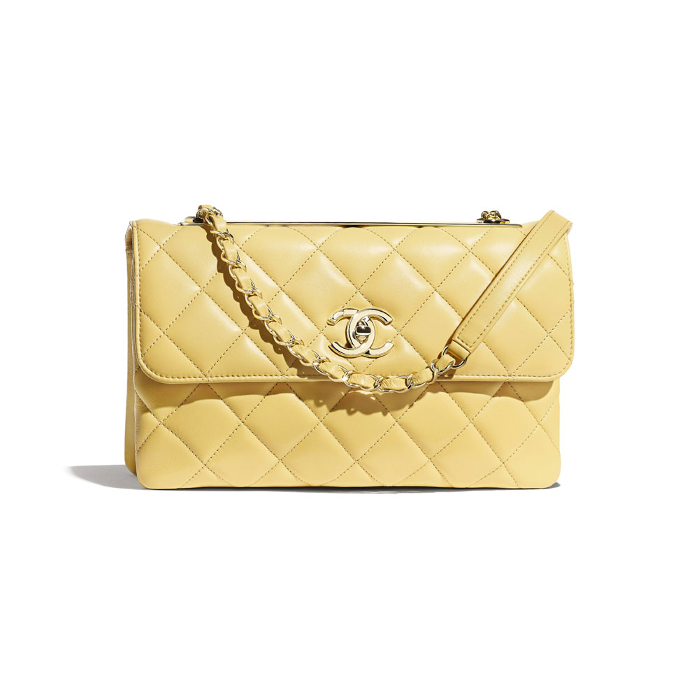 Chanel Yellow Flap Bag A92235 Y60767 N0895
