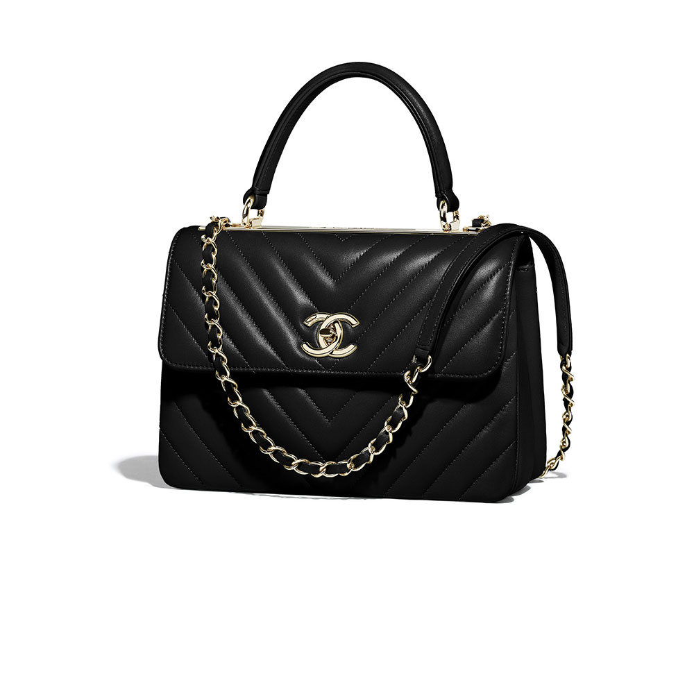 Chanel Small flap bag with top handle A92236 Y83366 94305 - Photo-3