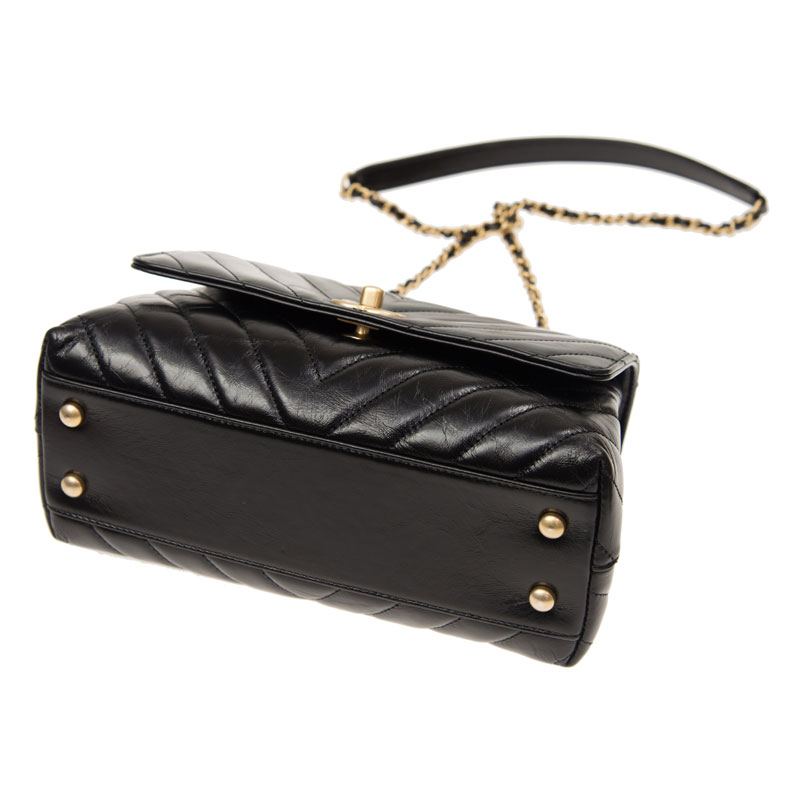 Chanel Coco Handle Flap bag black A92990 Y82234 94305 - Photo-2