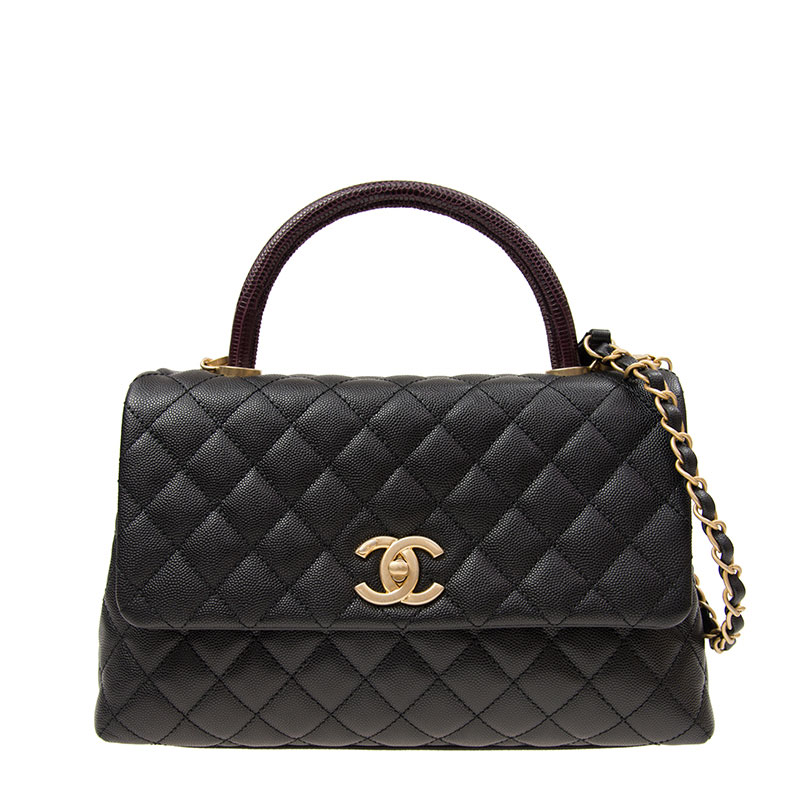 Chanel Coco Handle Flap bag black A92991 Y61556 94305