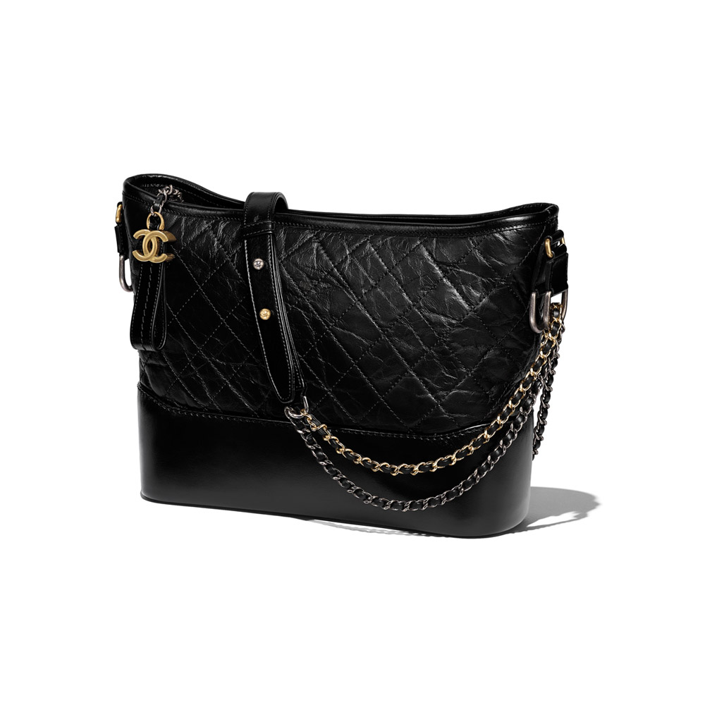 Chanels Gabrielle hobo bag black A93824 Y61477 94305 - Photo-3