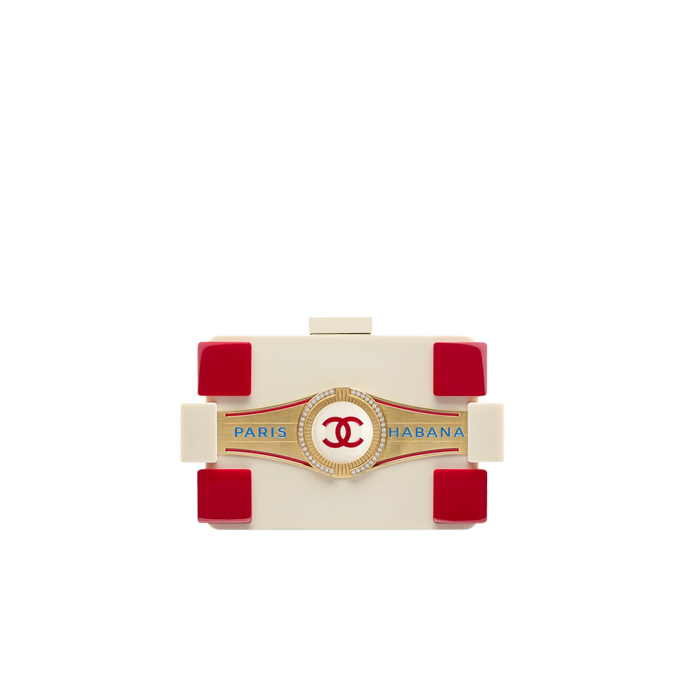 Chanel Evening bag white red A94643 Y61142 C1929