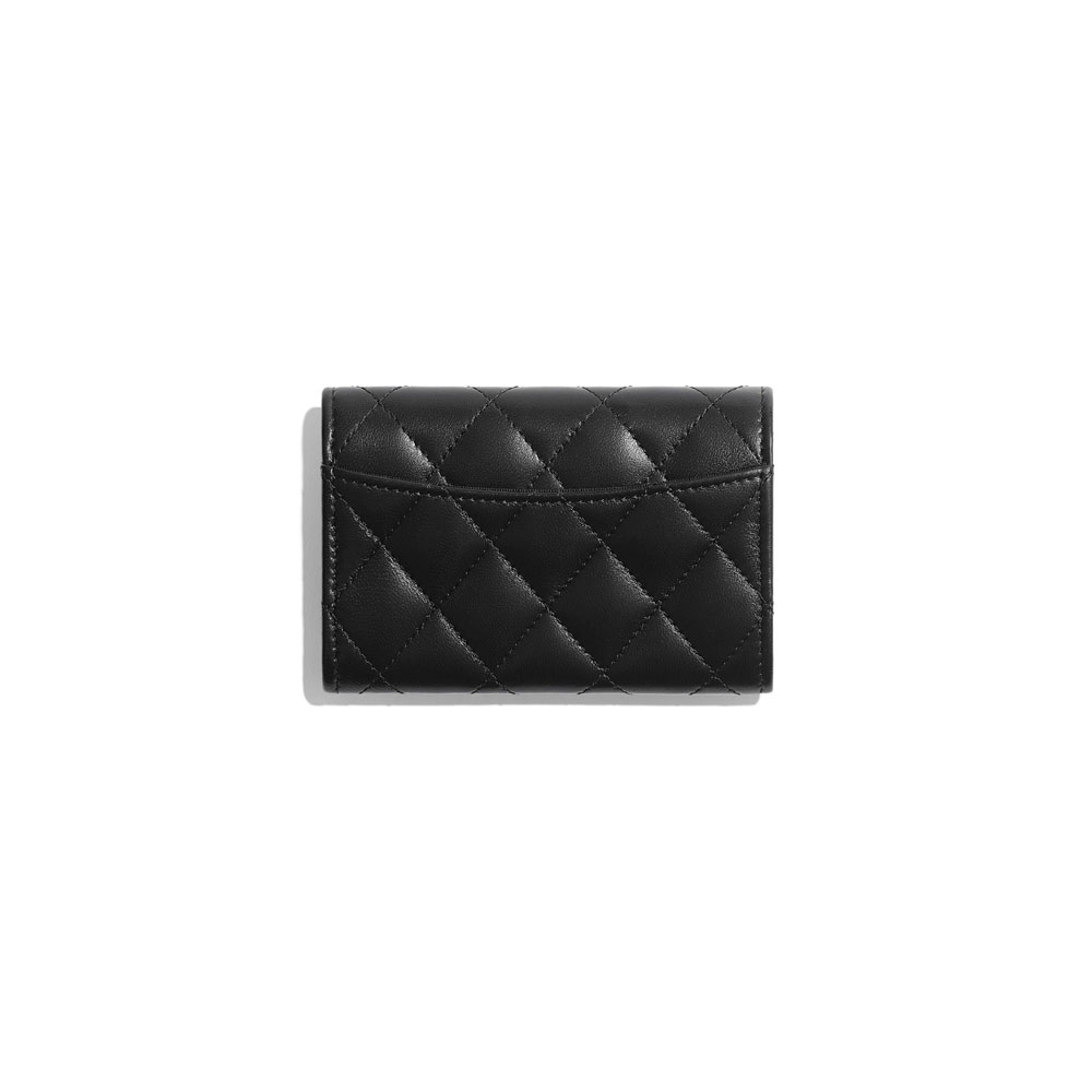 Chanel Black Classic Card Holder AP0214 Y01480 C3906 - Photo-2