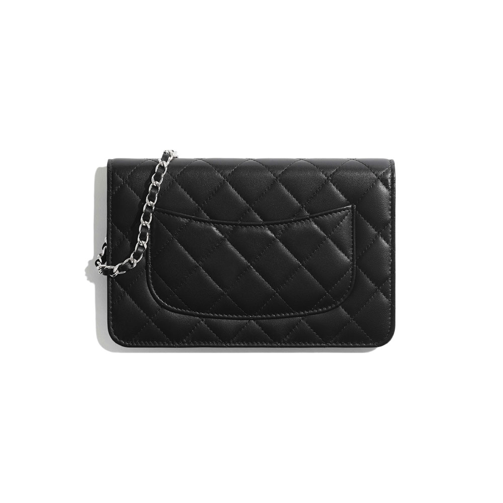 Chanel Lambskin Black Classic Wallet on Chain AP0250 Y01480 C3906 - Photo-2