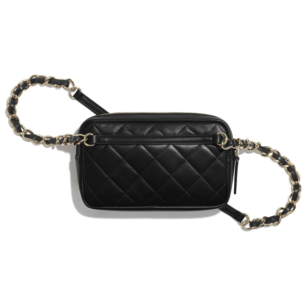 Chanel Lambskin Black Waist bag AP1192 B02328 94305 - Photo-2