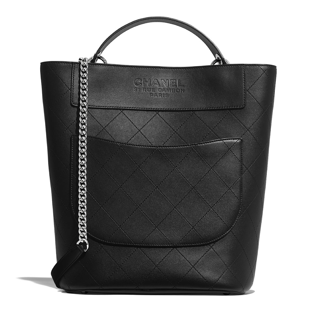 Chanel Black Bucket Bag AS0578 B00377 94305 - Photo-2
