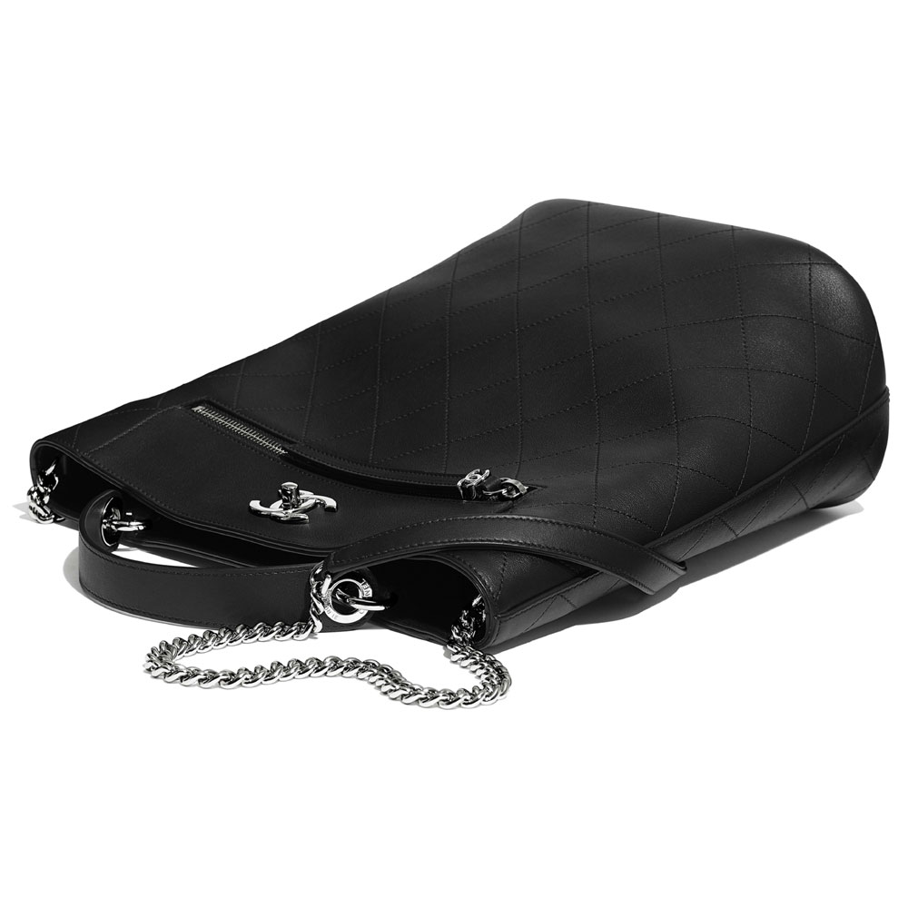 Chanel Black Bucket Bag AS0578 B00377 94305 - Photo-3