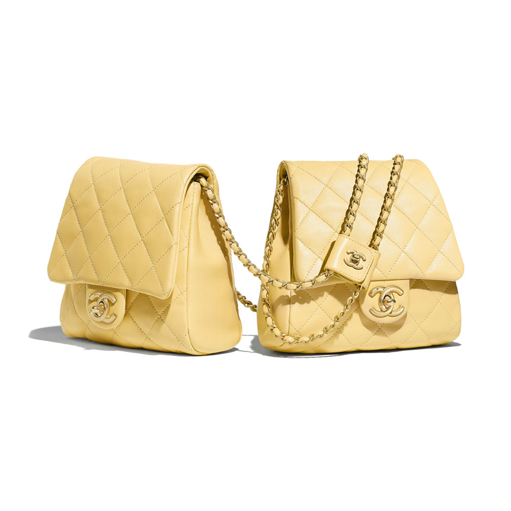 Chanel Yellow Side Packs AS0614 B00381 N0895 - Photo-2