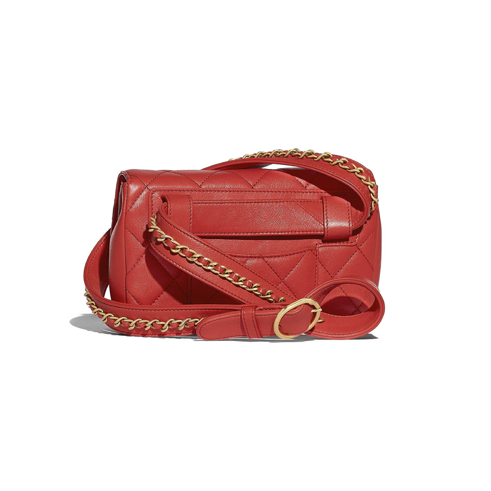 Chanel Red Waist Bag AS0628 B00382 N0896 - Photo-2