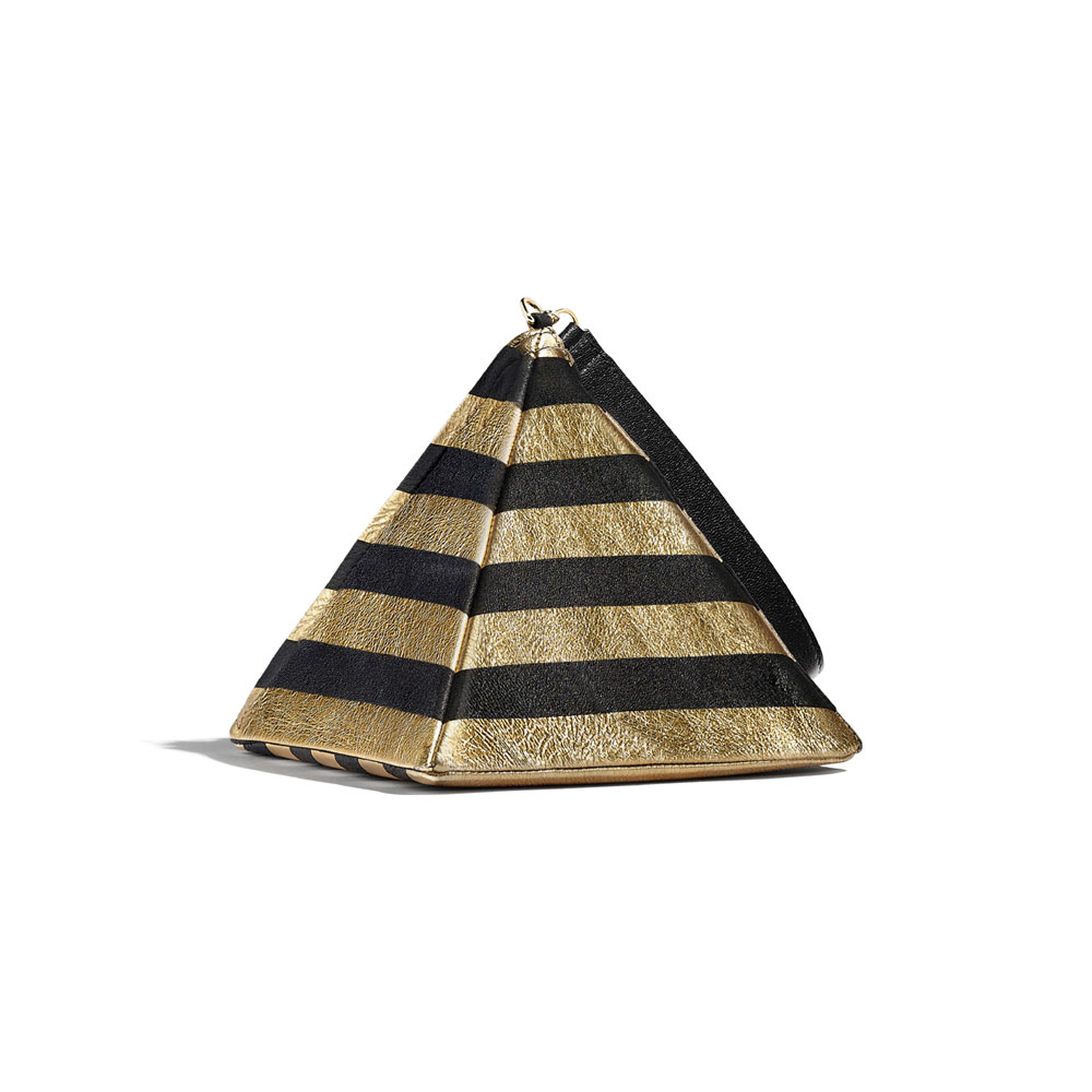 Chanel Gold Black Pyramid Bag AS0688 B00625 N4738 - Photo-2