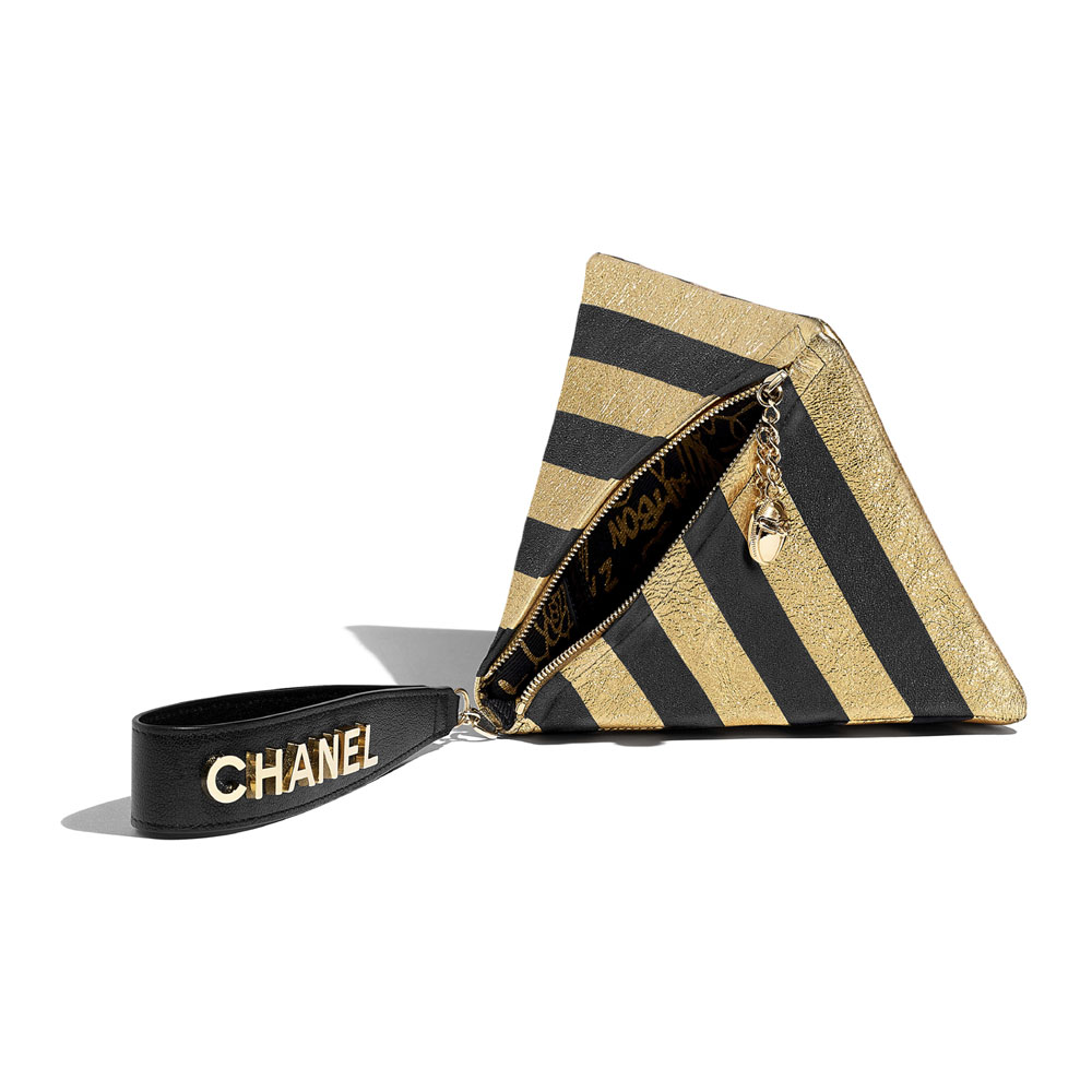 Chanel Gold Black Pyramid Bag AS0688 B00625 N4738 - Photo-3