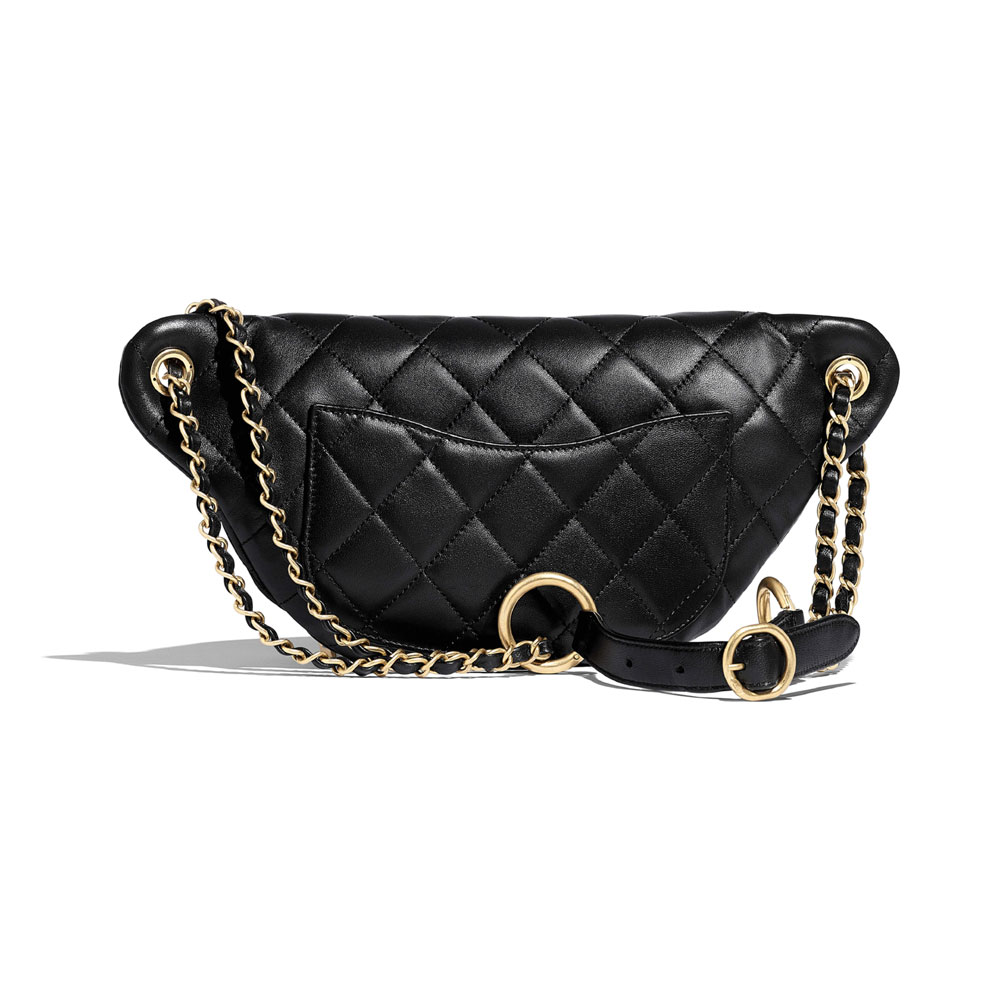 Chanel Black Waist Bag AS0775 B00750 94305 - Photo-2
