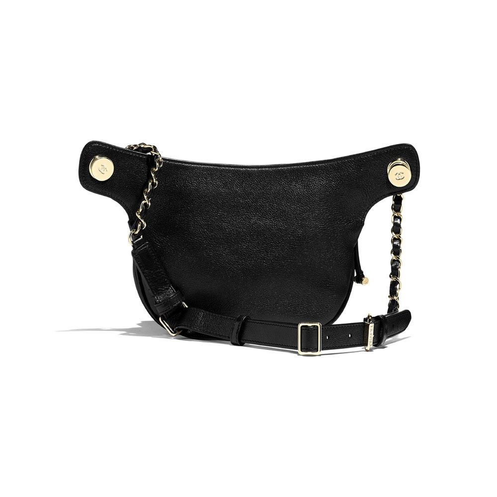 Chanel Black Waist Bag AS0814 B00838 94305 - Photo-2