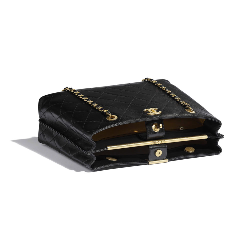 Chanel Black Large Shopping Bag AS0930 B01196 94305 - Photo-3