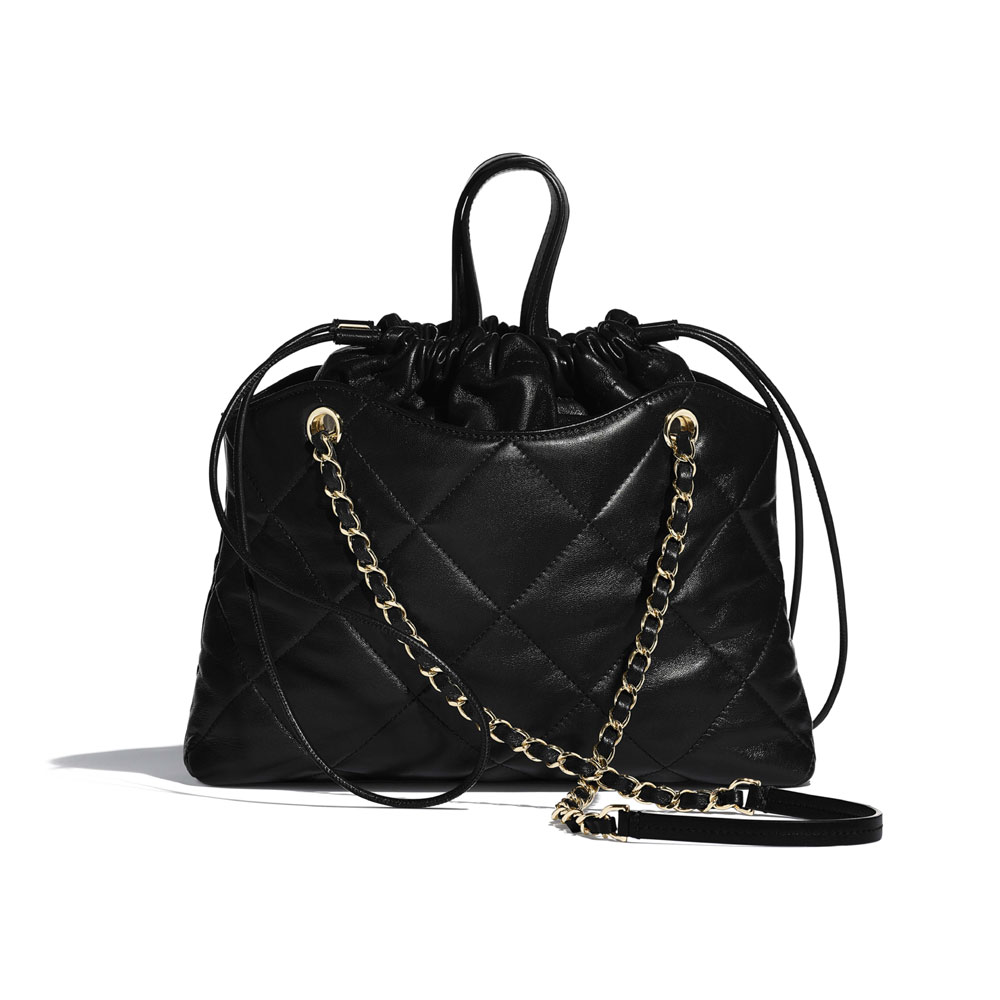 Chanel Black Small Shopping Bag AS0985 B01267 94305 - Photo-2