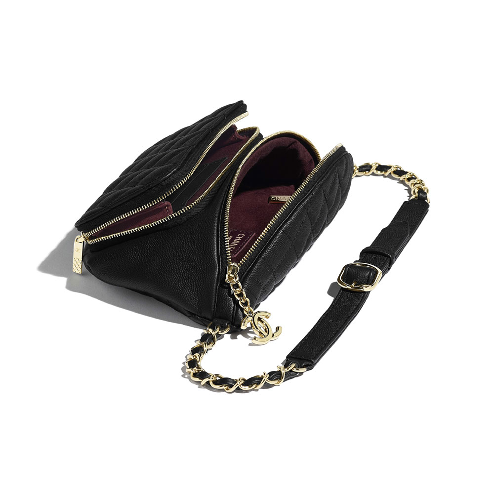 Chanel Black Waist Bag AS0987 B00098 94305 - Photo-3
