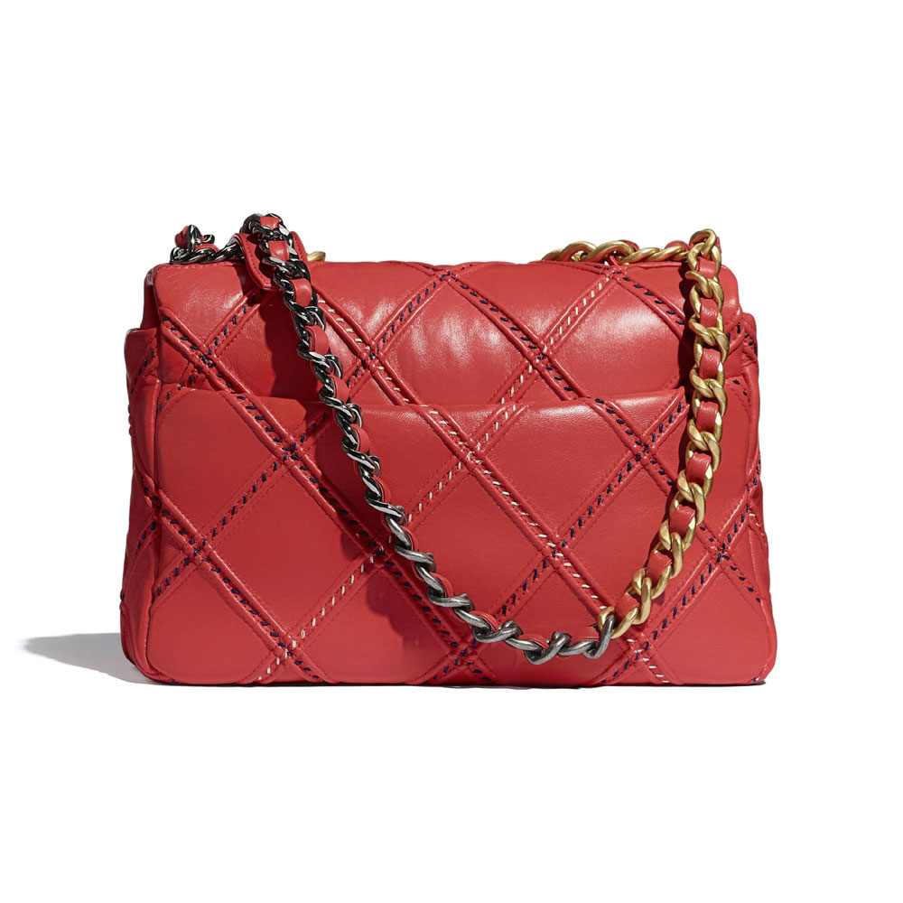 Chanel Red Chanel 19 Flap Bag AS1160 B05014 NB360 - Photo-2