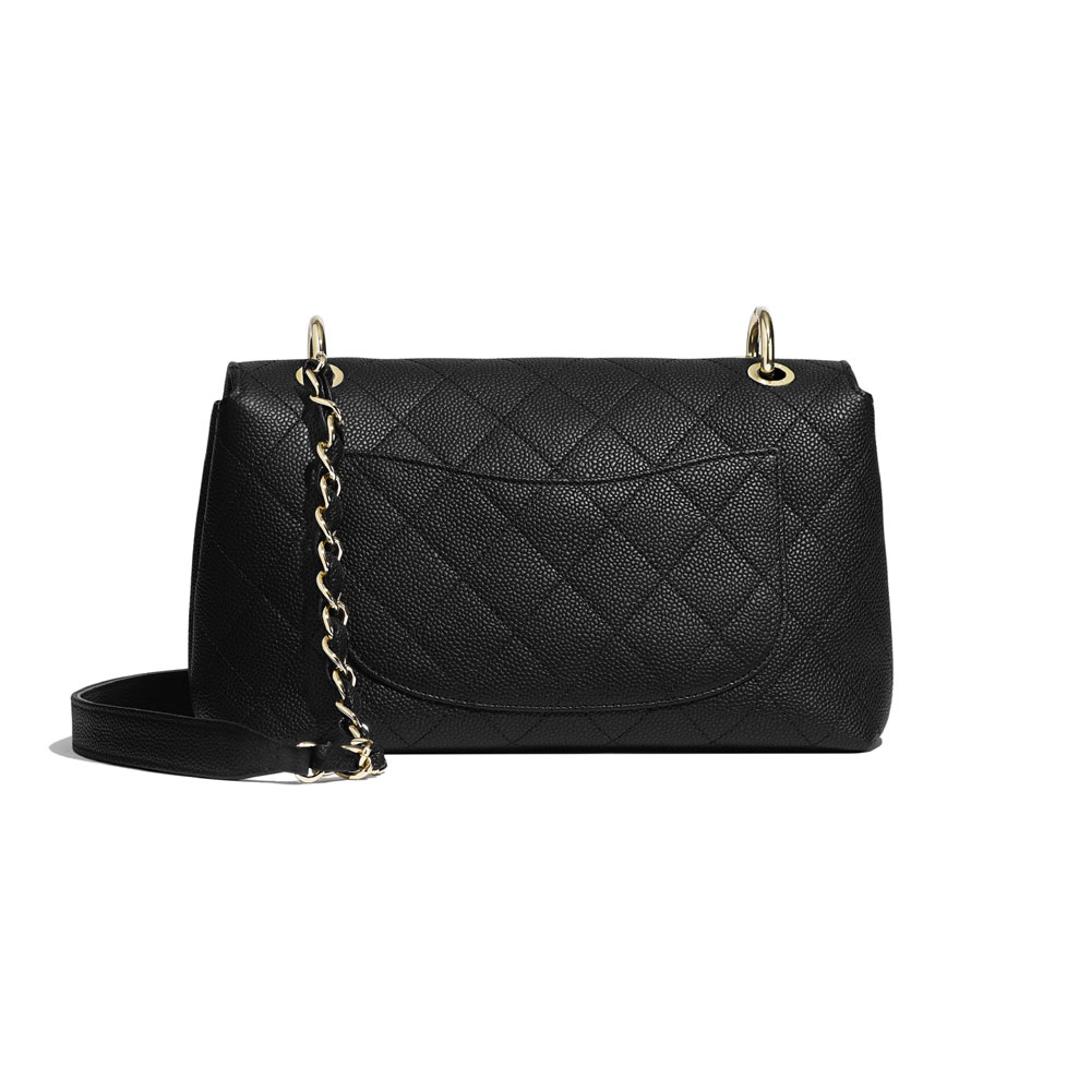 Chanel Grained Calfskin Black Flap Bag AS1574 B02344 94305 - Photo-2