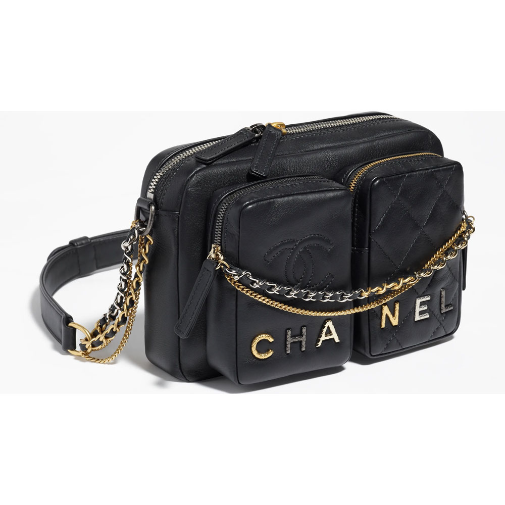 Chanel Calfskin Black Small Camera Case AS2923 B10280 94305 - Photo-2