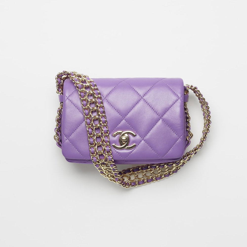 Chanel Mini Flap Bag AS3139 B07648 NG755 - Photo-4