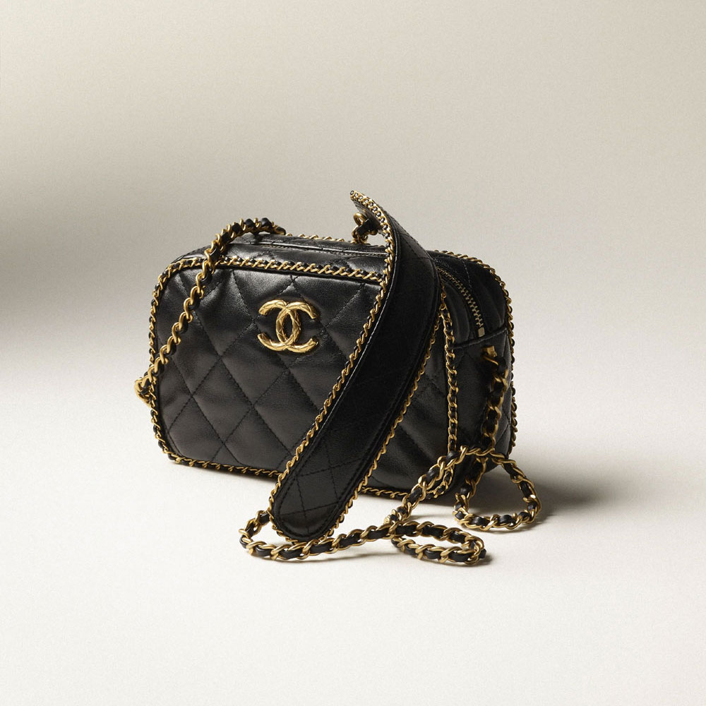 Chanel Mini Camera Case gold AS3462 B08848 94305
