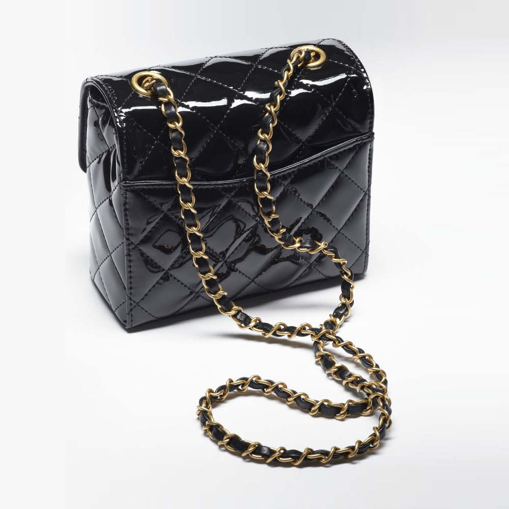 Chanel Mini Flap Bag Patent calfskin AS3648 B09577 94305 - Photo-2