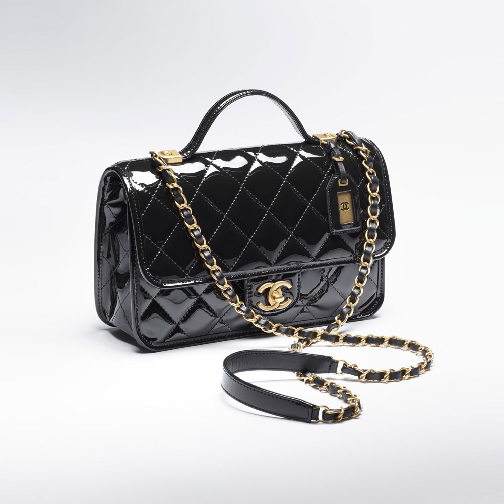 Chanel Small Flap Bag Patent calfskin AS3653 B09576 94305