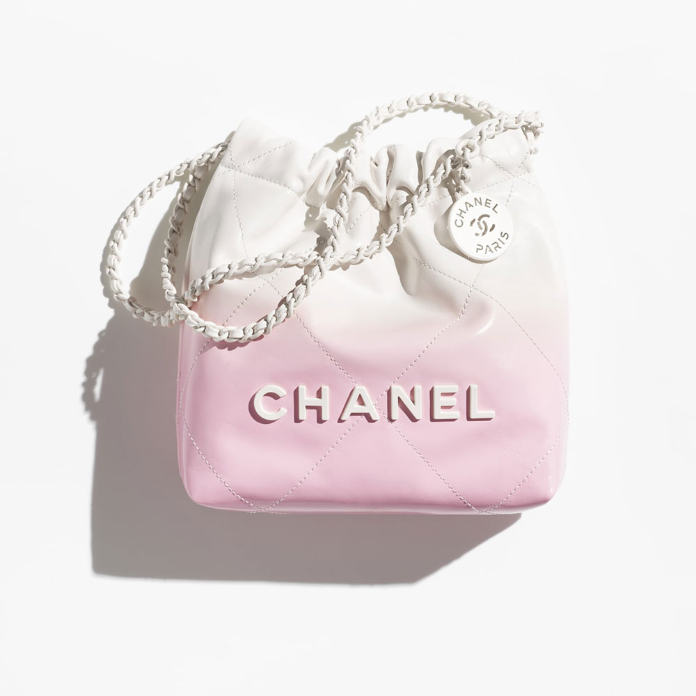 Chanel 22 mini handbag Patent gradient calf AS3980 B16641 NY188