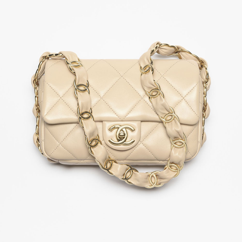 Chanel Small Flap Bag Lambskin Gold AS5174 B18293 NZV47