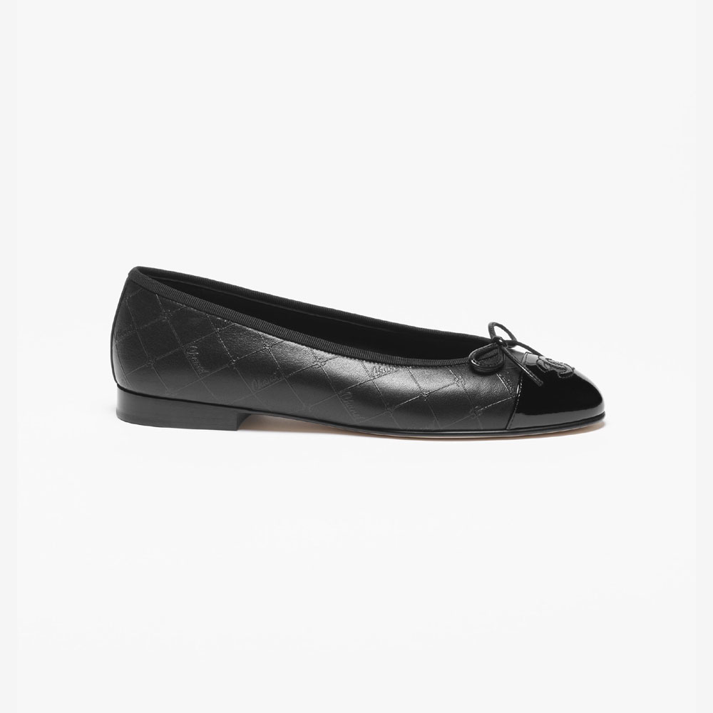 Chanel Ballet Flats Patent Calfskin G02819 B18502 94305 - Photo-2