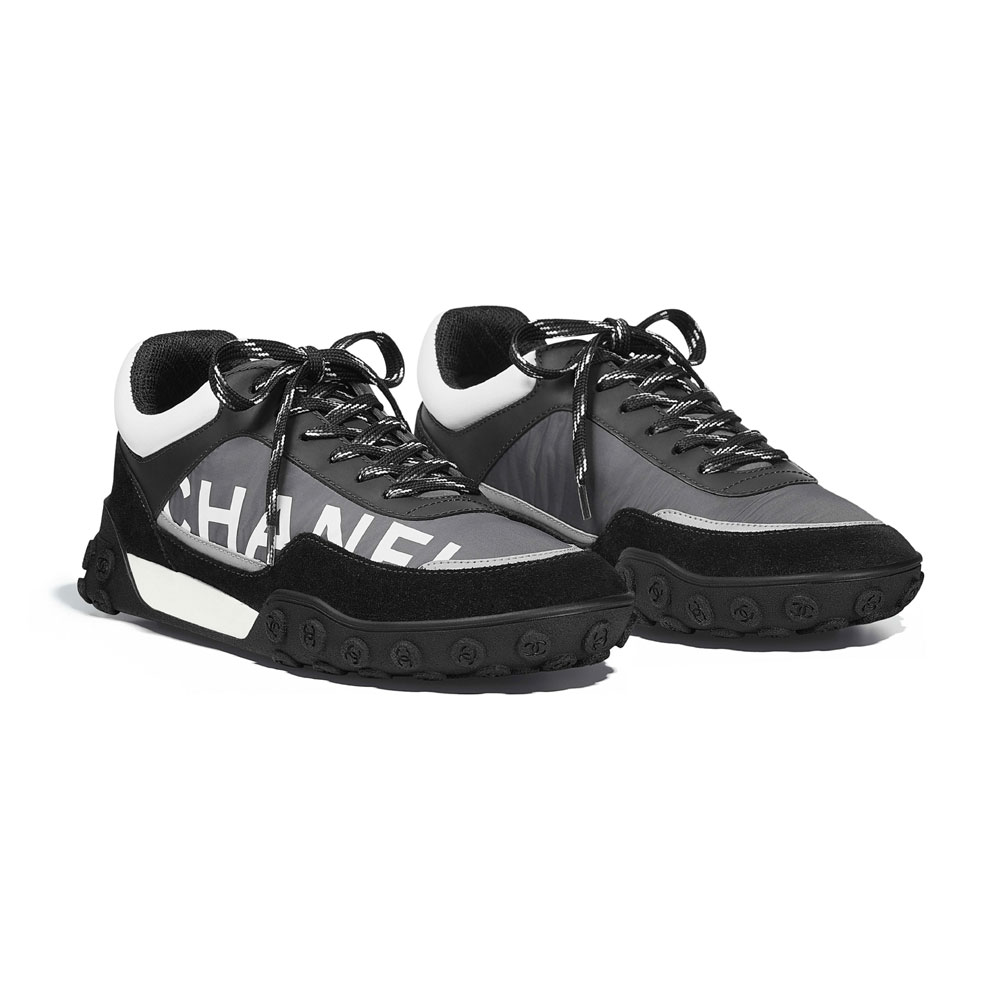 Chanel Nylon Calfskin Sneakers G34086 Y51503 K0980 - Photo-2