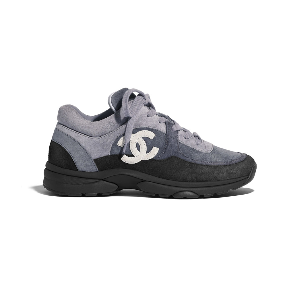 Chanel Suede Calfskin Black Sneakers G34360 X52117 94305