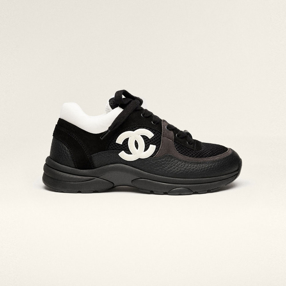 Chanel Sneakers Mesh Suede Grained Calfskin G38299 Y55720 K3845 - Photo-2