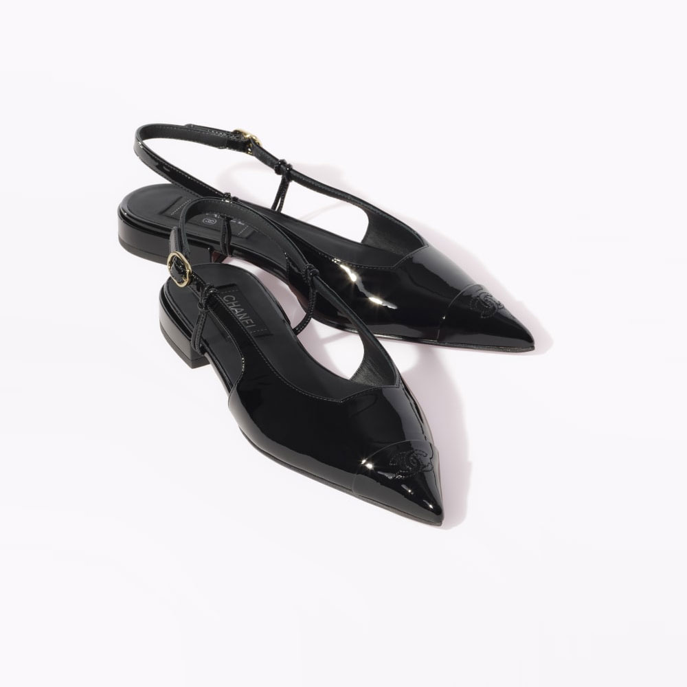 Chanel Patent calfskin Open Shoes G38731 X56353 94305 - Photo-3