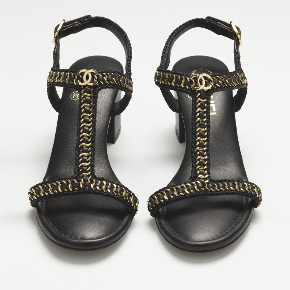 Chanel Embroidery lambskin Sandals G38786 Y55816 94305