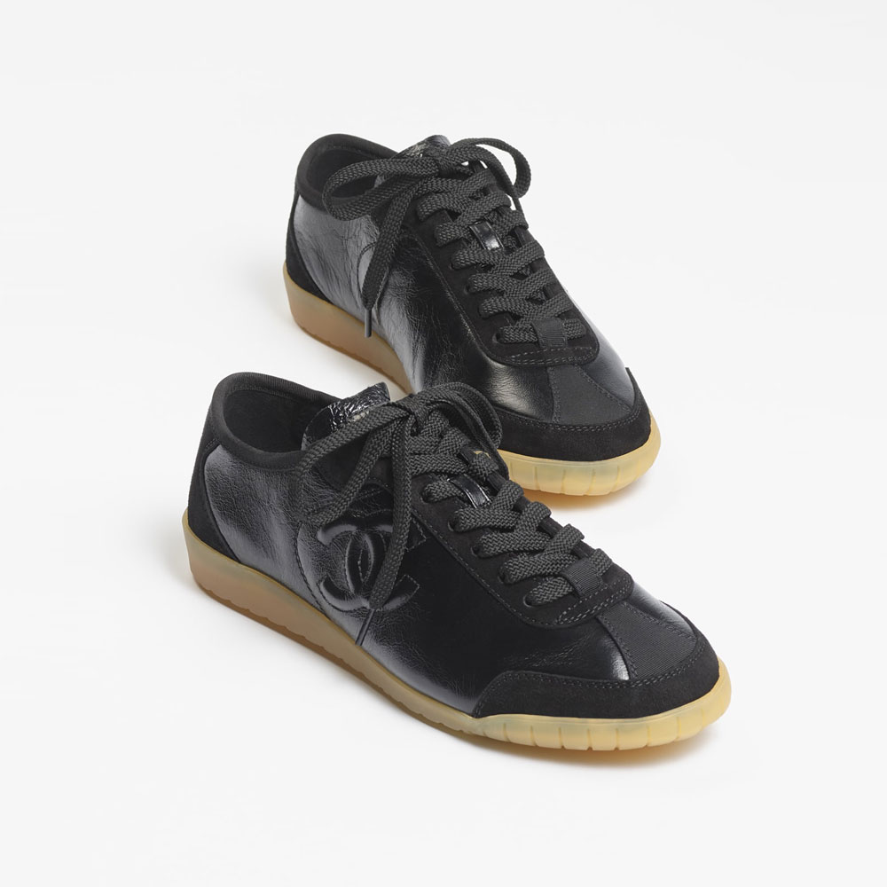 Chanel Sneakers suede calfskin black G45996 B18053 94305 - Photo-2