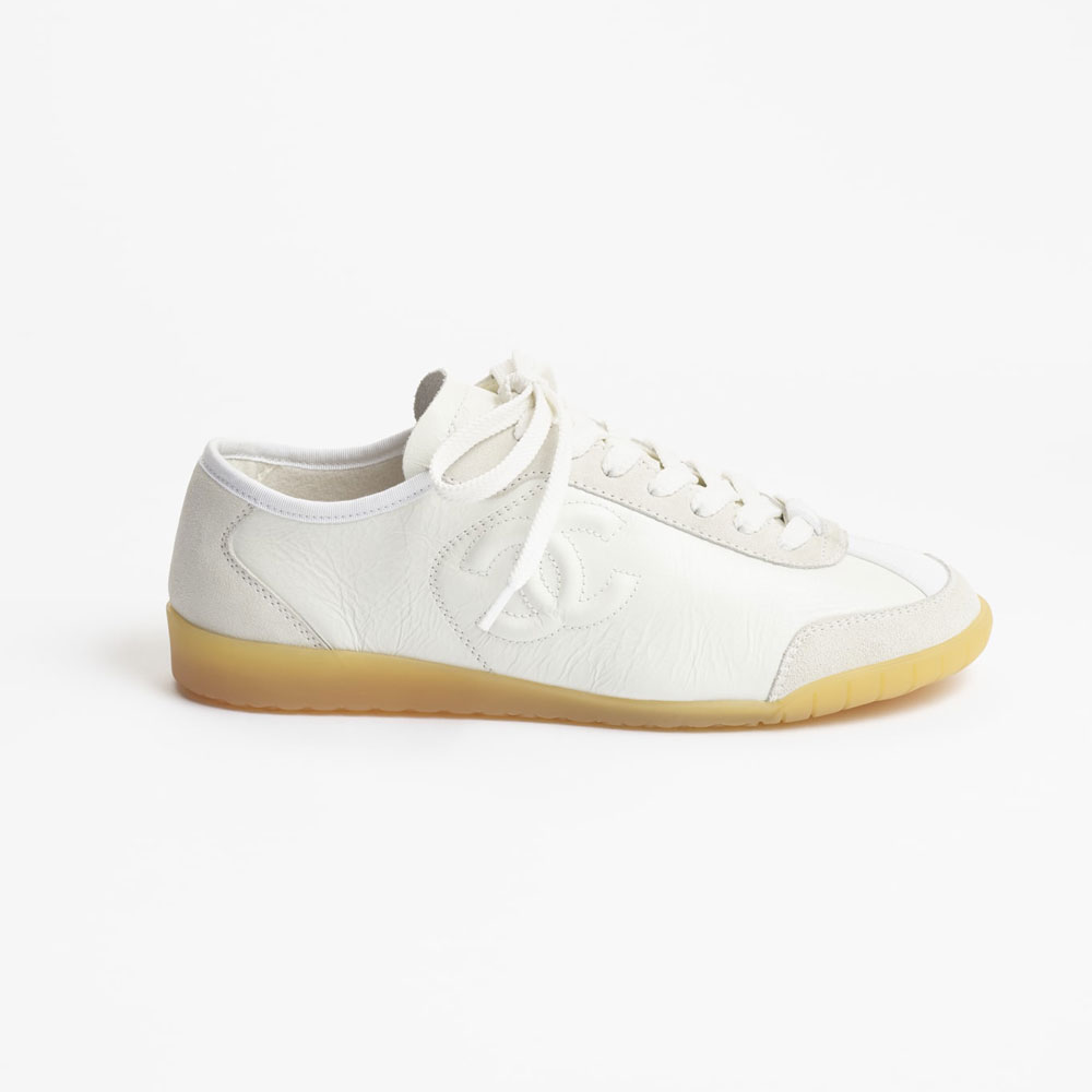 Chanel Sneakers suede calfskin white G45996 B18053 NZS39