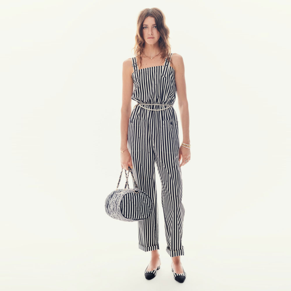 Chanel Jumpsuit Printed cotton poplin P76211 V68305 MB103