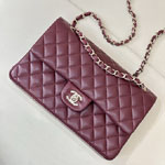 Chanel Classic 11.12 Bag Lambskin in Burgundy A01112 Y01480 NZG79