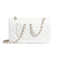 Chanel Lambskin White Classic Handbag A01112 Y04059 10601 - thumb-2