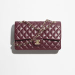 Chanel Classic 11.12 handbag Lambskin gold-tone metal A01112 Y04059 U6550